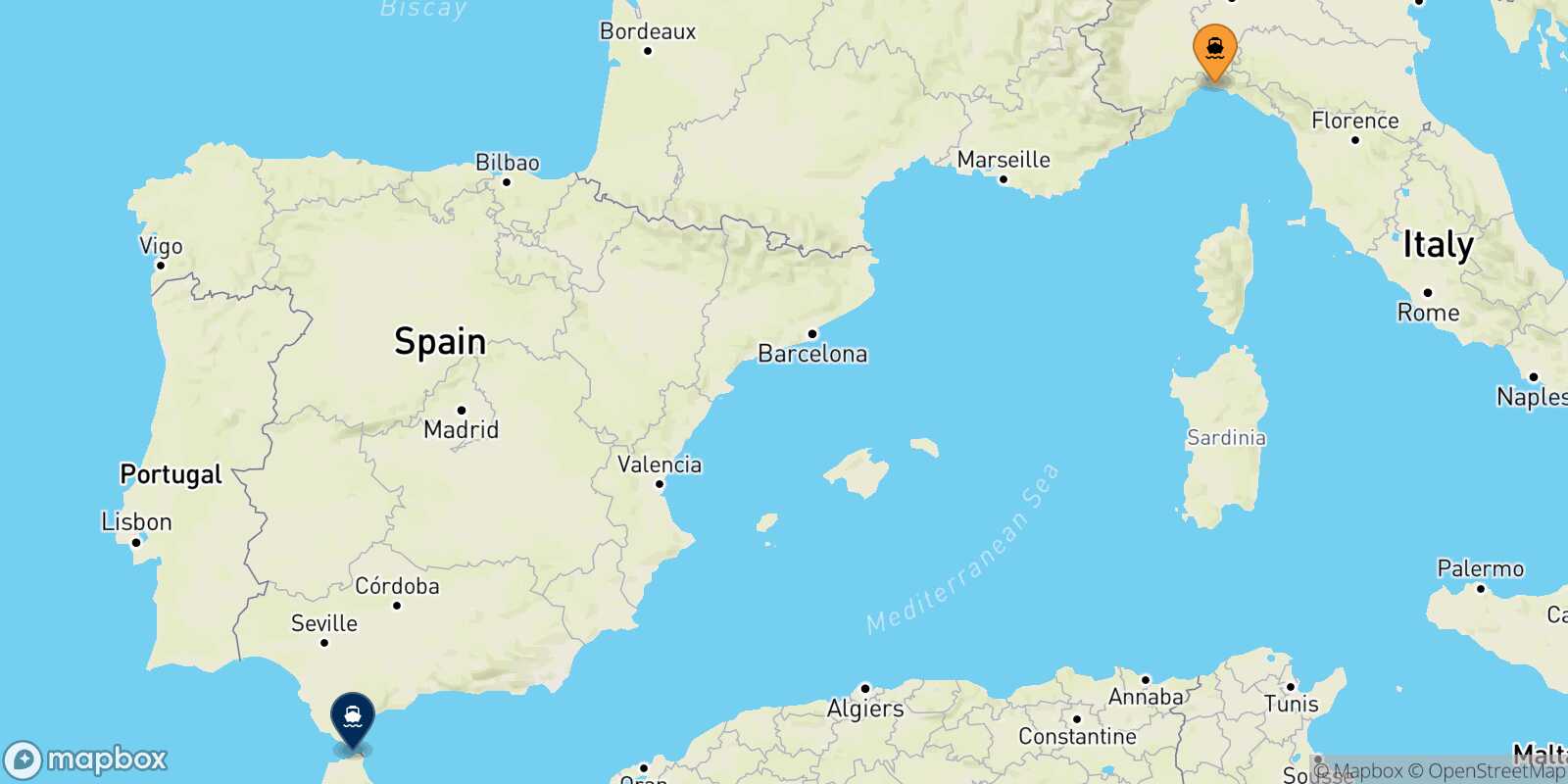 Carte des traverséesGenes Tanger Med