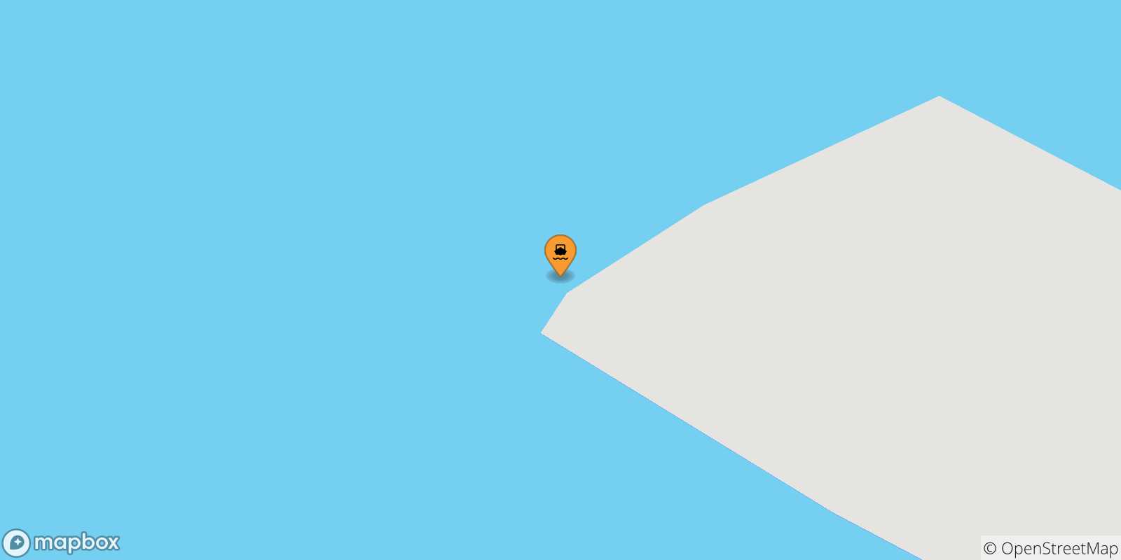 Carte des traversées possibles entre Îles Pontines et Ventotene