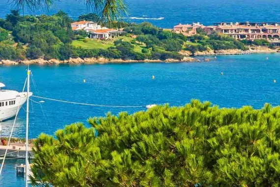 Golfo Aranci, Sardaigne: panorama sur Porto Cervo