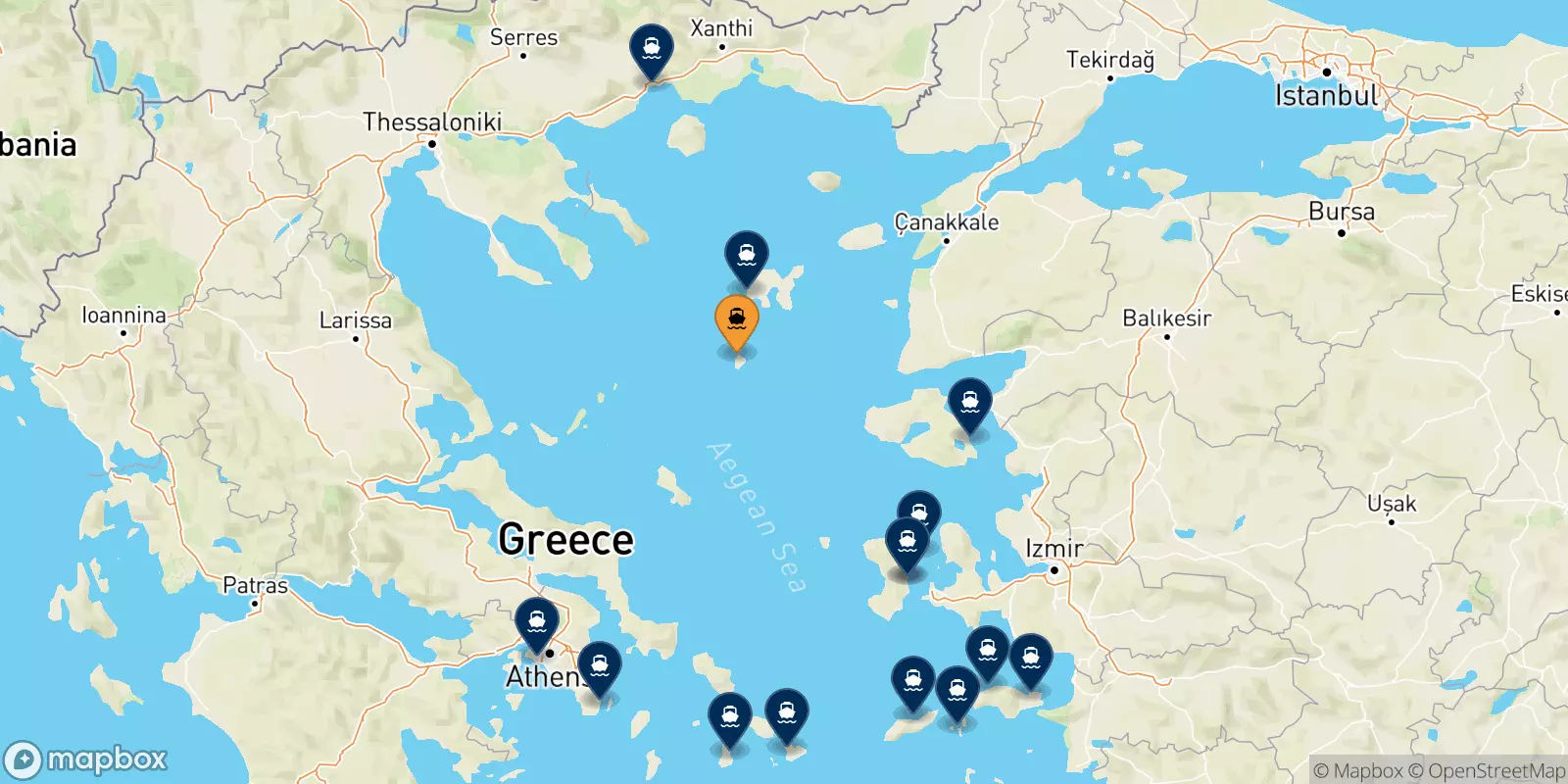 Ferry de Agios Efstratios pour la Grèce