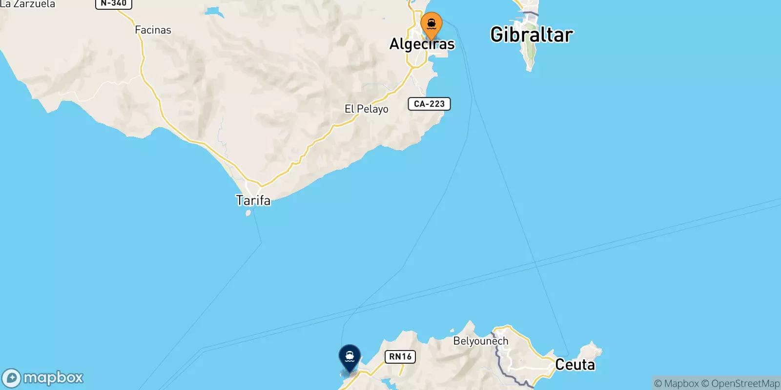 Ferry de Algésiras pour le Maroc