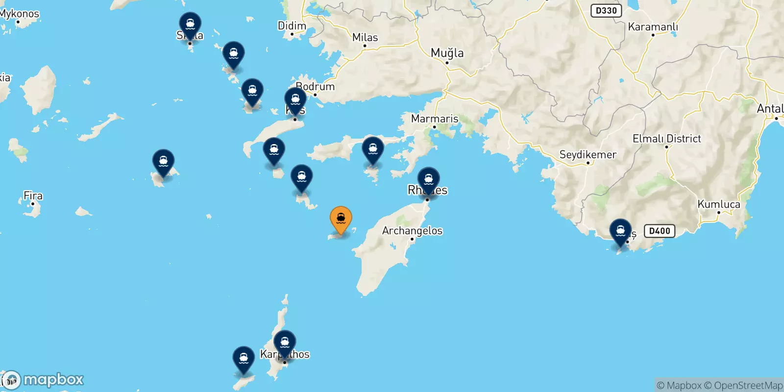 Ferry de Chàlki pour Îles Du Dodécanèse