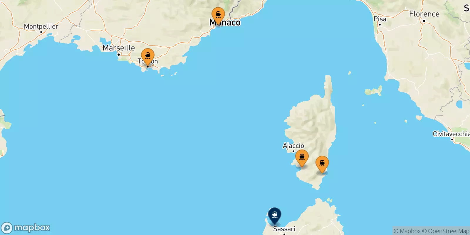 Ferry de la France pour Porto Torres