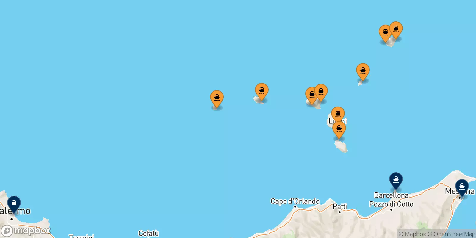 Ferry des Îles Éoliennes pour la Sicile