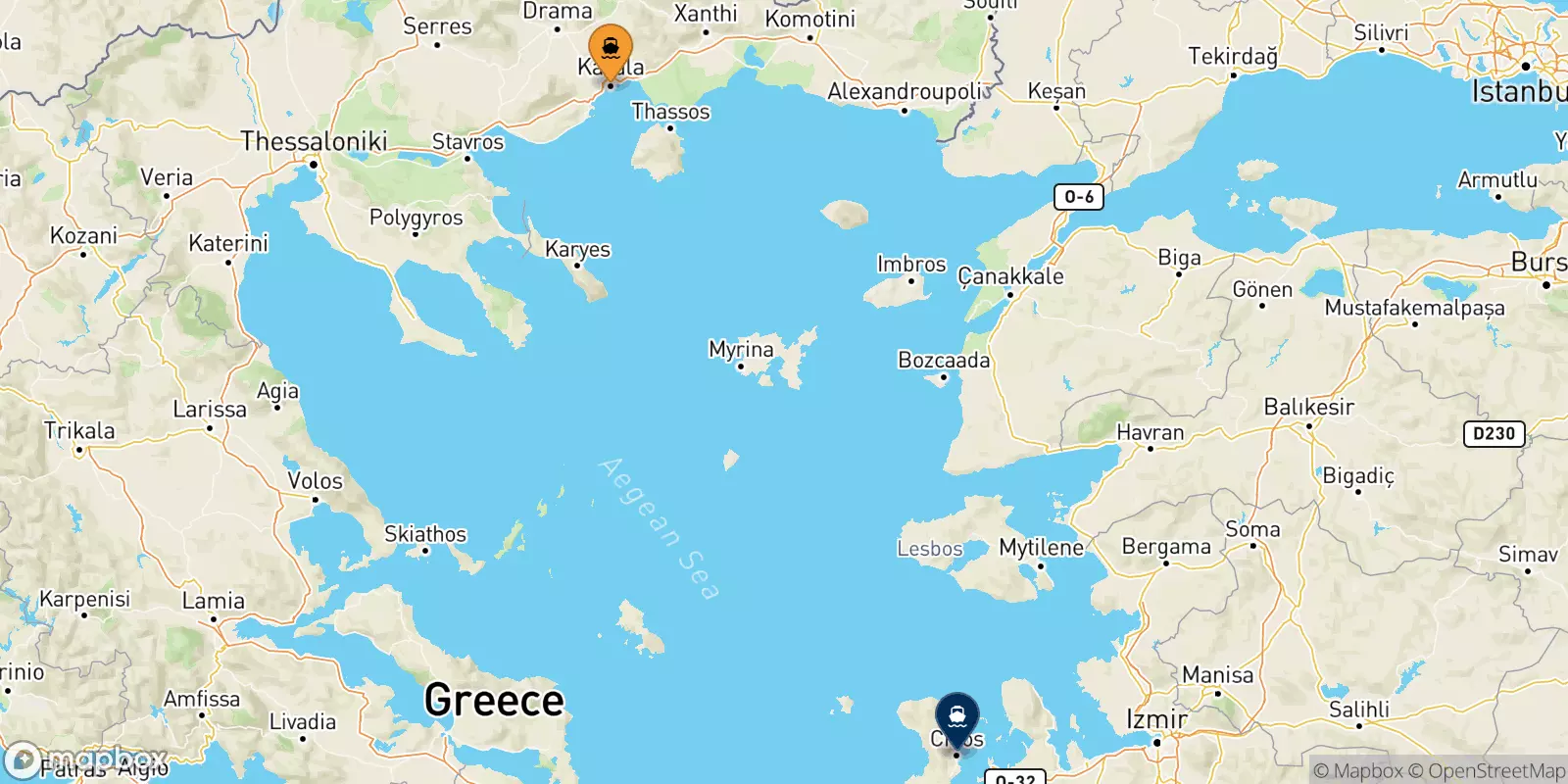 Ferry de Kavala pour Chios