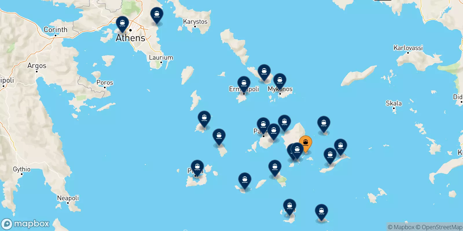 Ferry de Koufonissi pour la Grèce