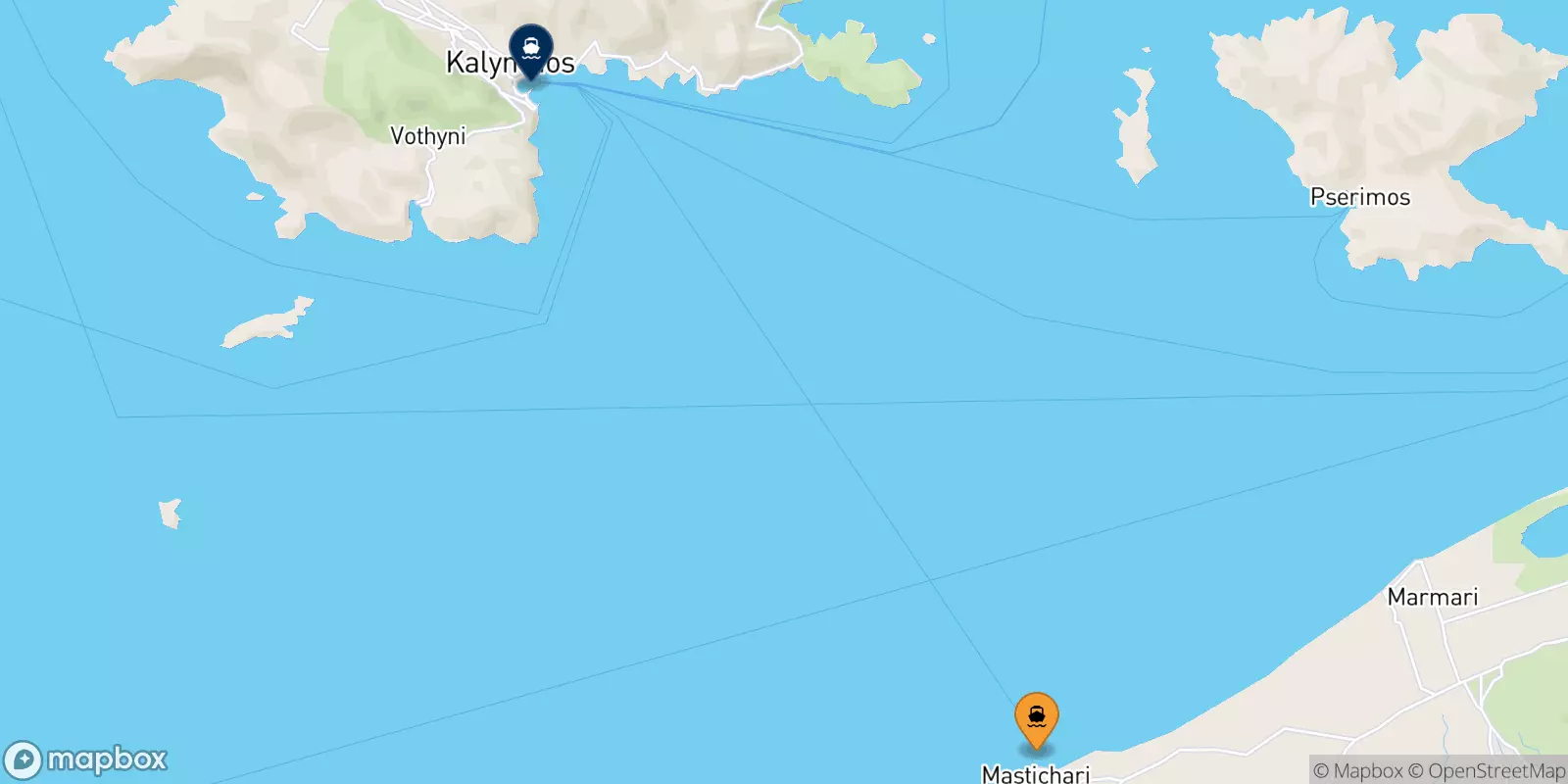 Ferry de Mastihari (Kos) pour Kalymnos