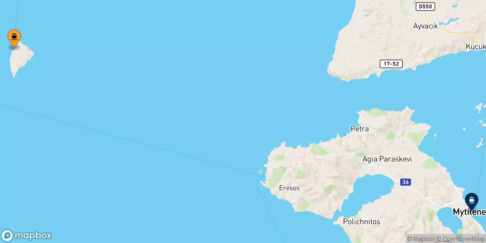 Ferry de Agios Efstratios pour Mytilène (Lesvos)