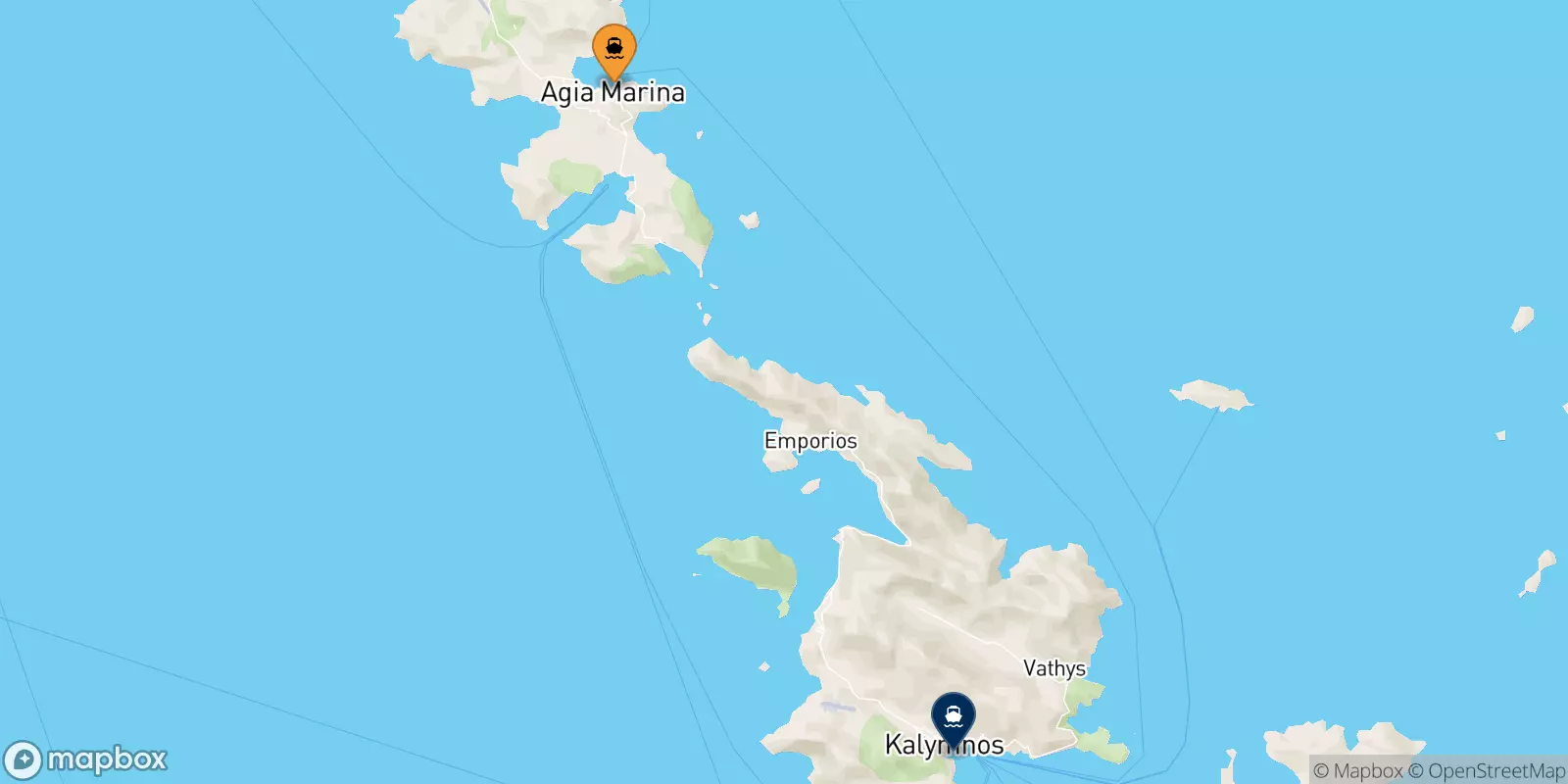 Ferry de Agia Marina (Leros) pour Kalymnos