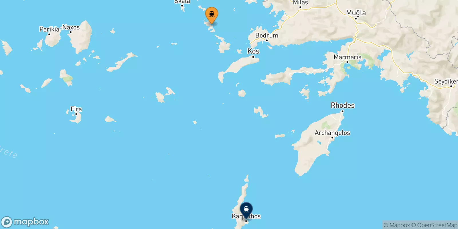 Ferry de Leros pour Karpathos