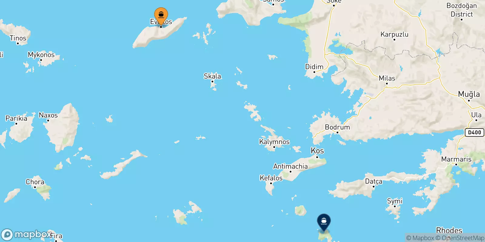 Ferry de Agios Kirikos (Ikaria) pour Tilos