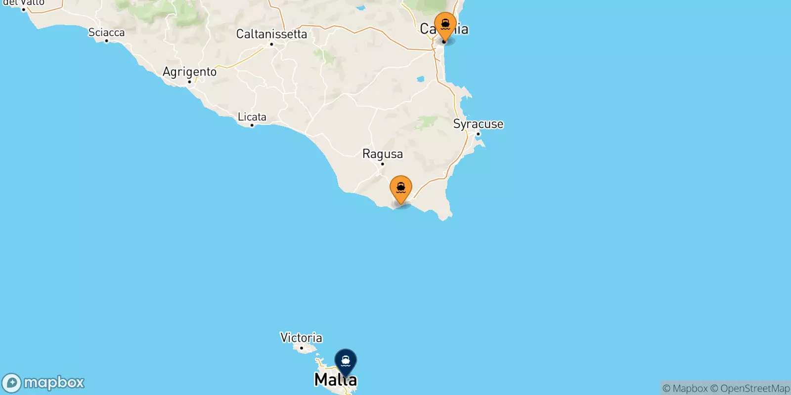 Ferry de la Sicile pour Malte