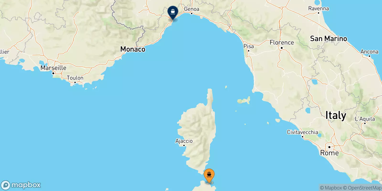 Ferry de Golfo Aranci pour Savone