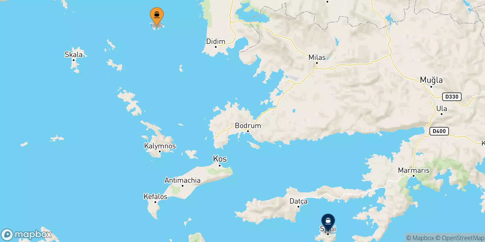 Ferry de Agathonissi pour Symi