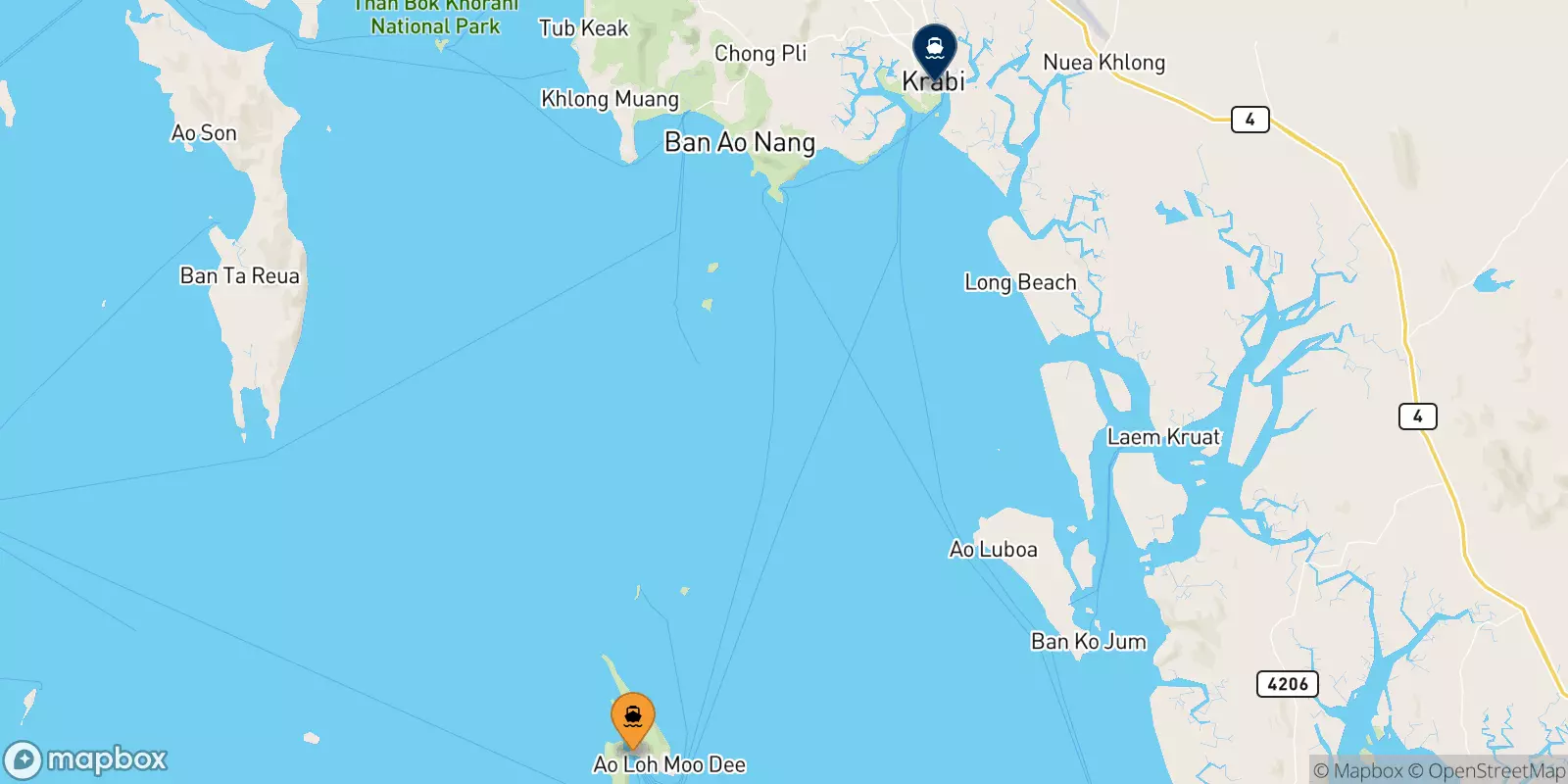 Ferry pour Krabi (Kong Ka Pier)