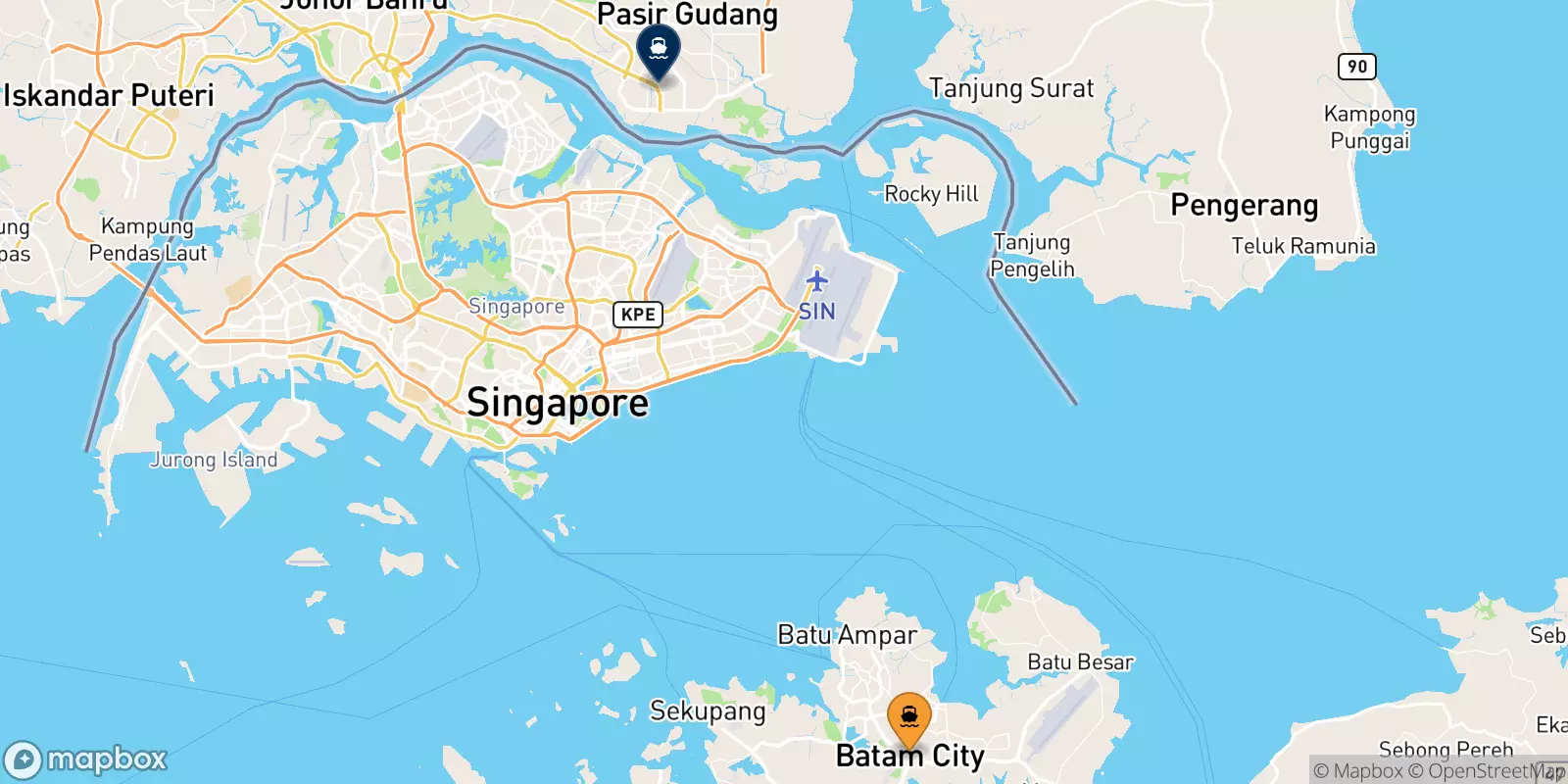 Ferry dalle Indonésie per il Malaisie