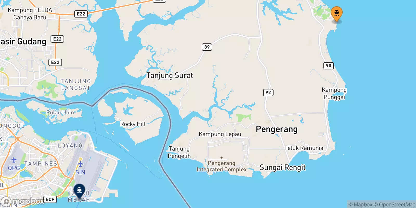Ferry de Desaru pour Singapour