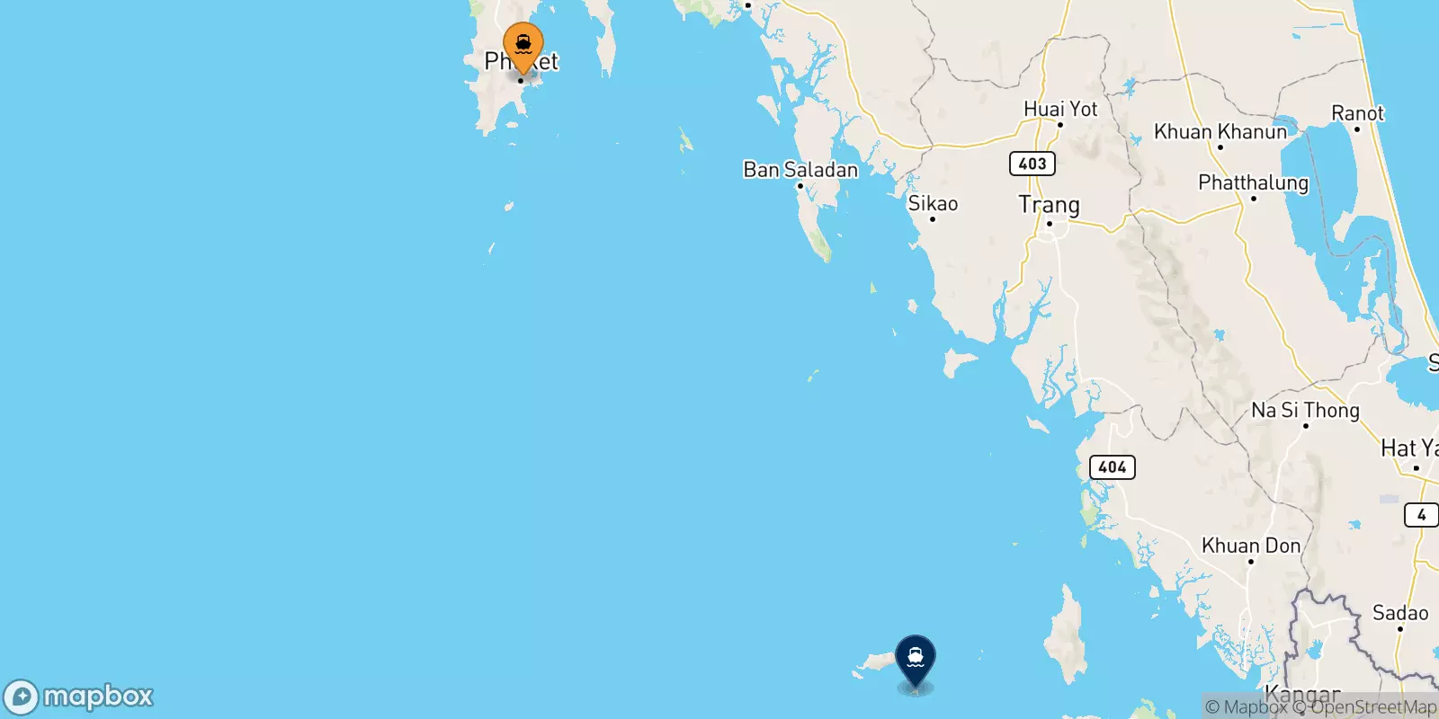 Ferry dal Île De Phuket pour Koh Lipe (Bundhaya Pier)