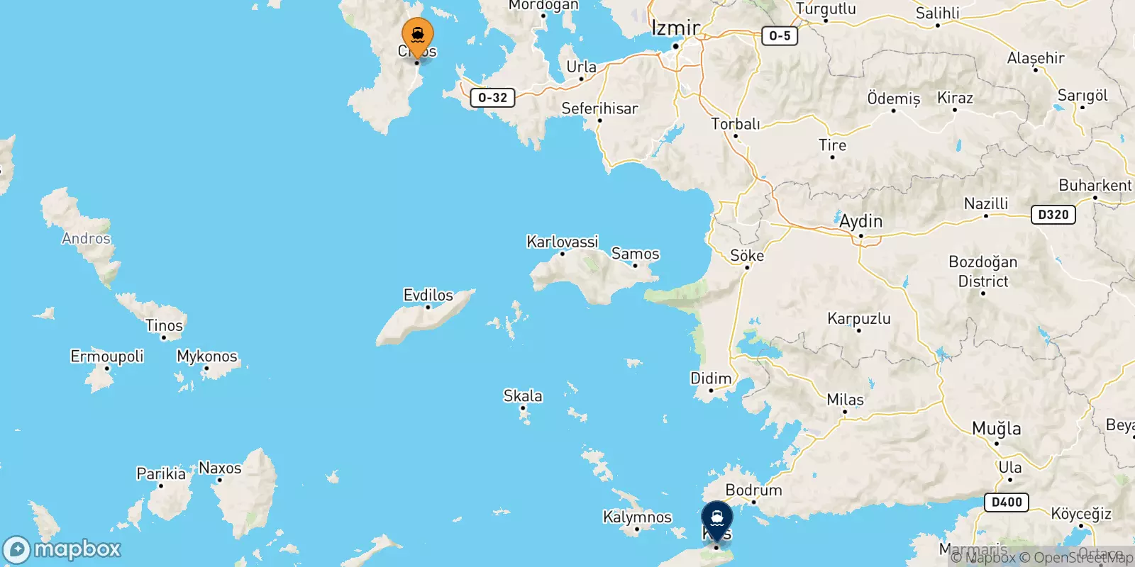 Ferry de Chios pour Kos