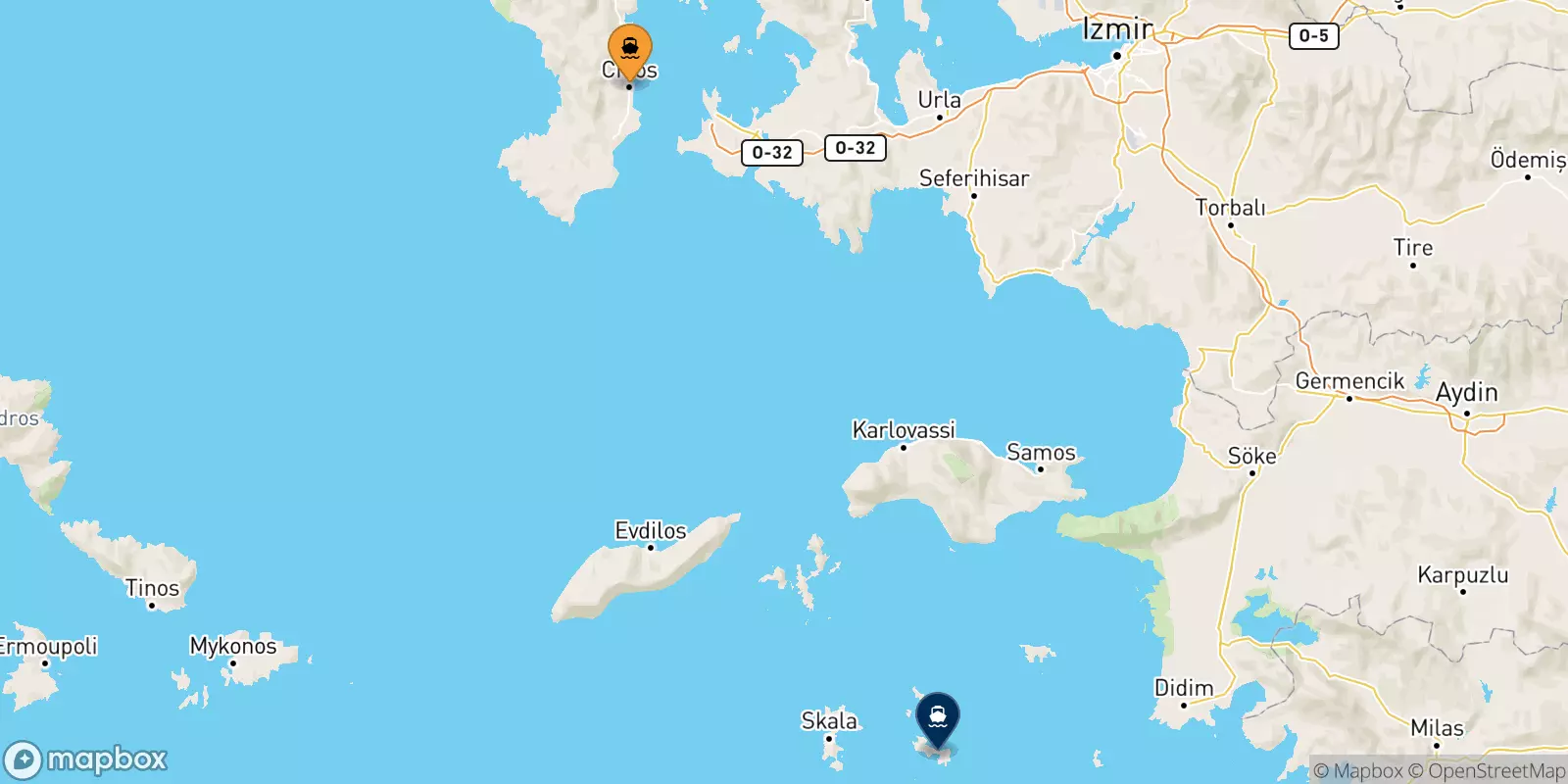 Ferry de Chios pour Lipsi