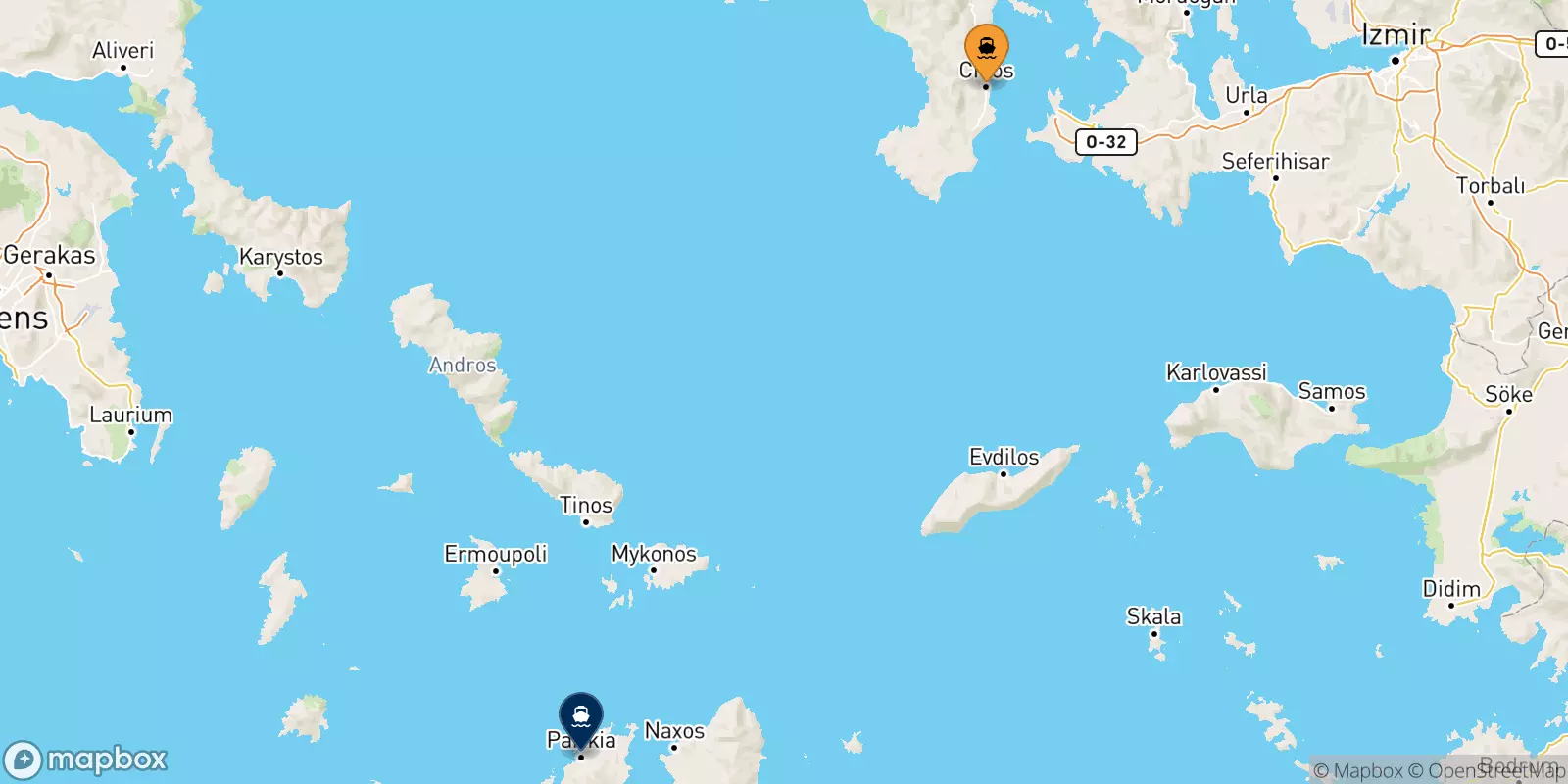 Ferry de Chios pour Paros