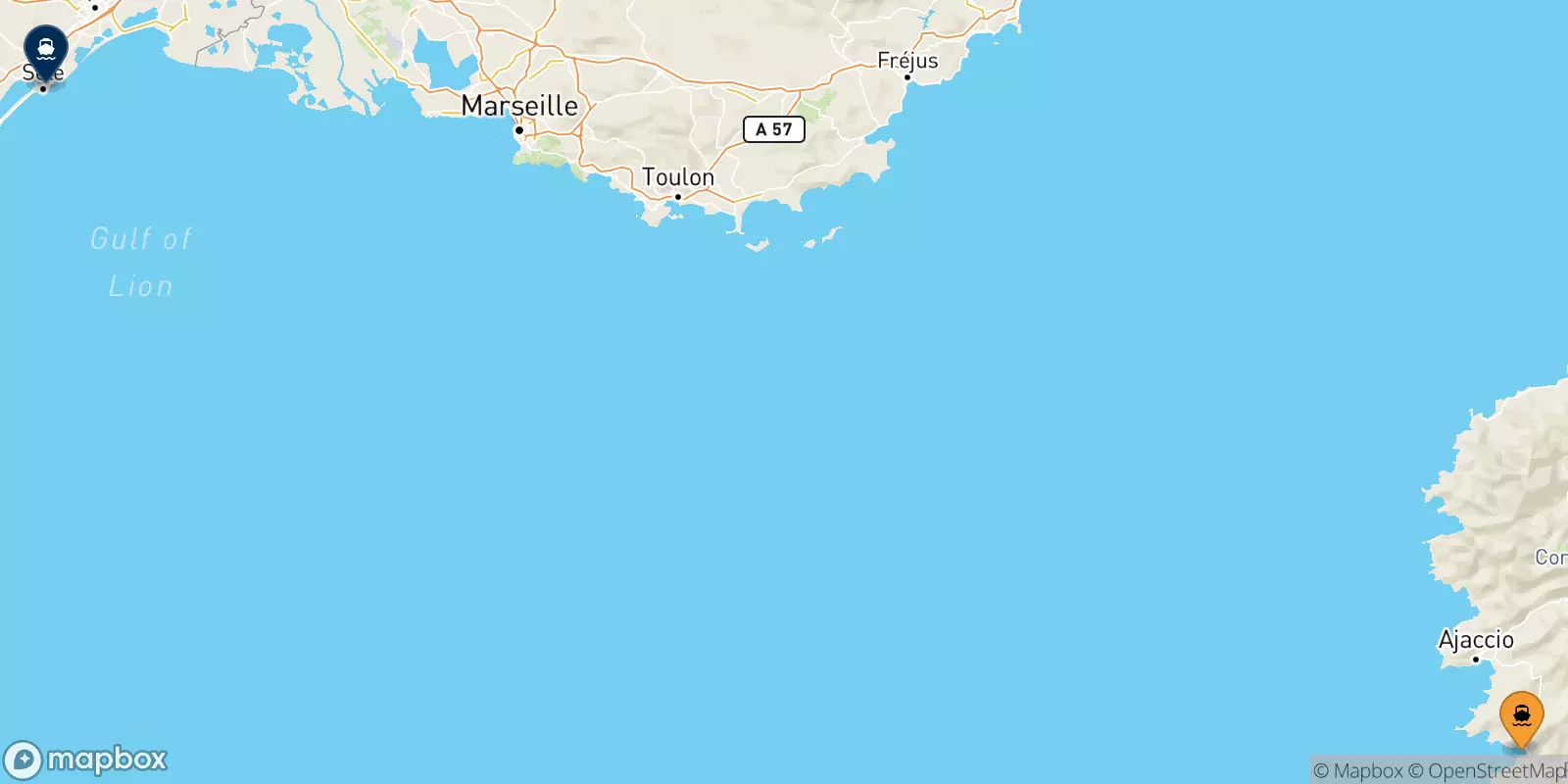 Ferry de Ajaccio pour Sète