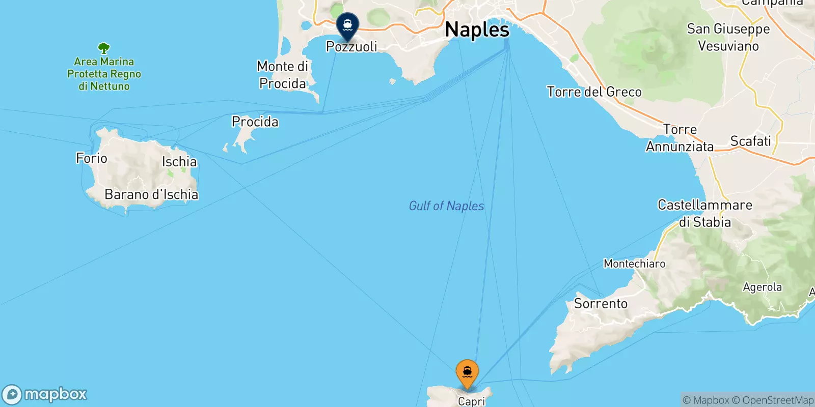 Ferry de Capri pour Casamicciola (Ischia)