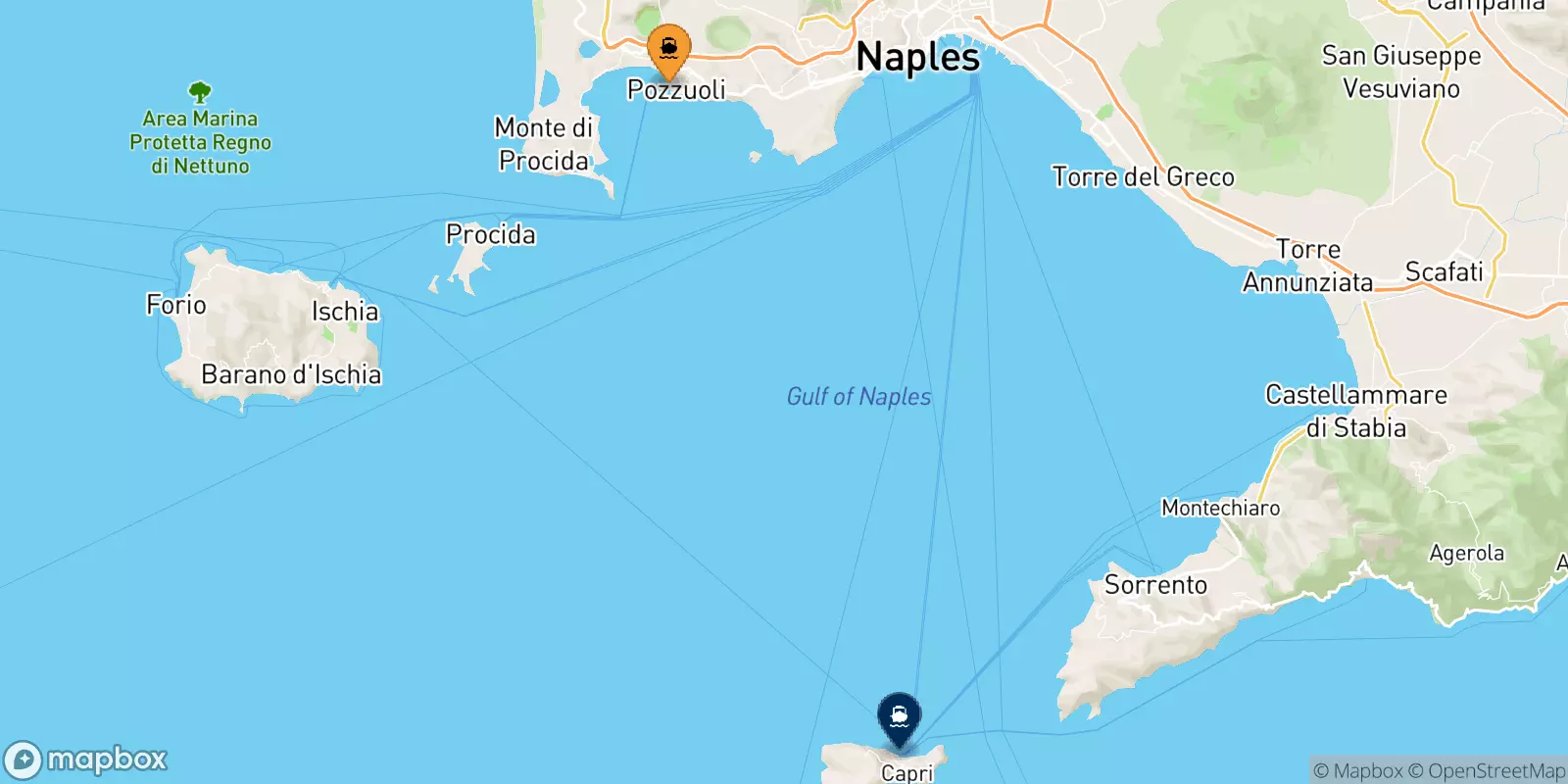 Ferry de Casamicciola (Ischia) pour Capri